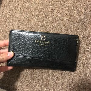 Kate Spade Stacy cobble Hill wallet black